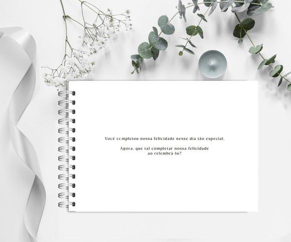 Livro de Assinaturas e Mensagens para Casamento