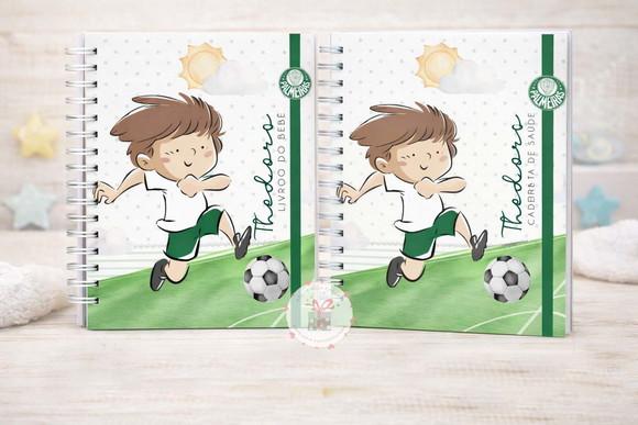 Livro do Bebê e Caderneta de Saúde- -futebol