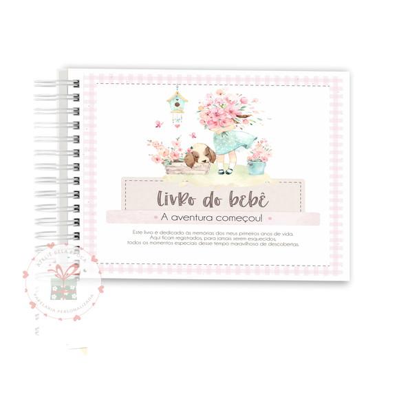 Livro do Bebê Menina Floral