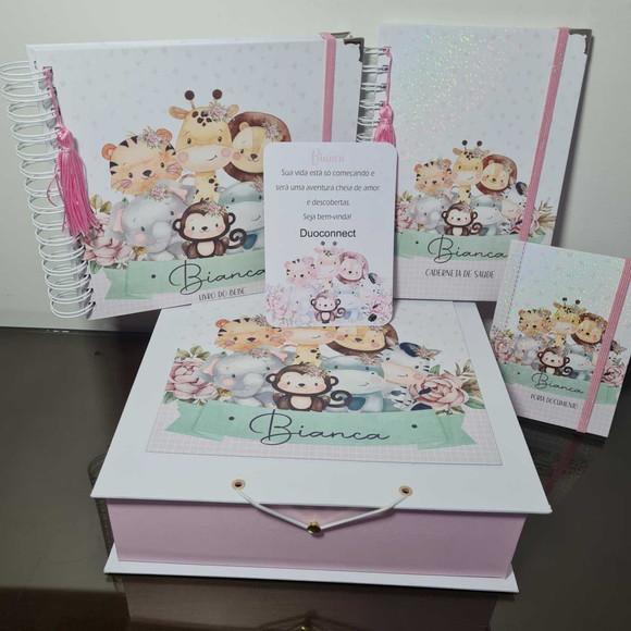 Livro do Bebê, Caderneta Vacinação, Porta Documento e Caixa