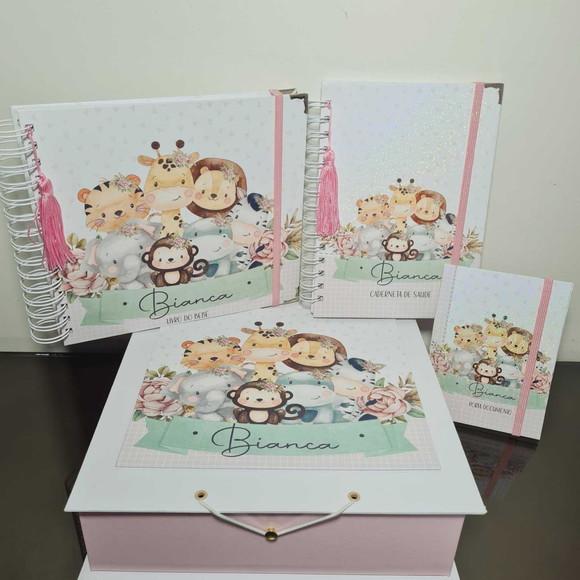 Livro do Bebê, Caderneta Vacinação, Porta Documento e Caixa