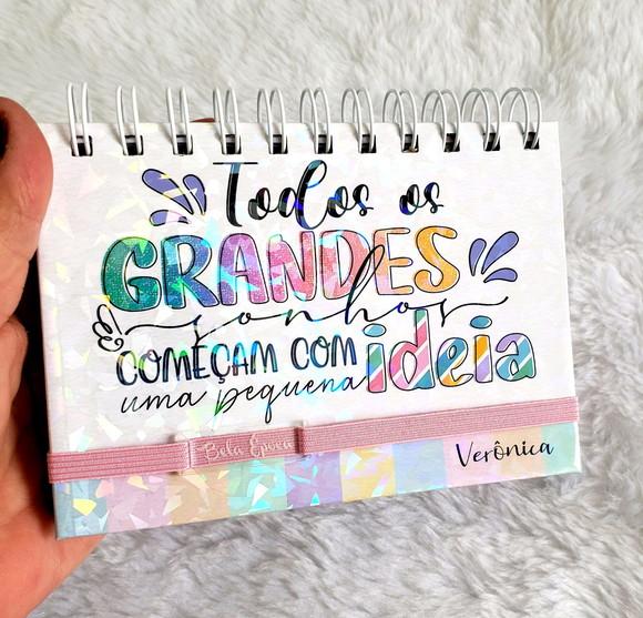 Mini agenda, agenda datada, presente, presente criativo,