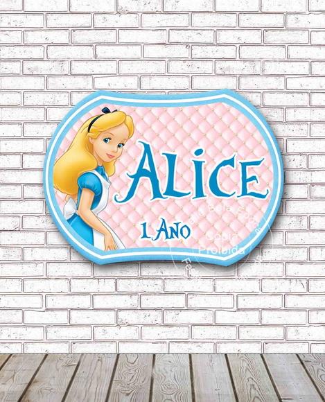 Painel de Aniversário - Alice no Pais das Maravilhas