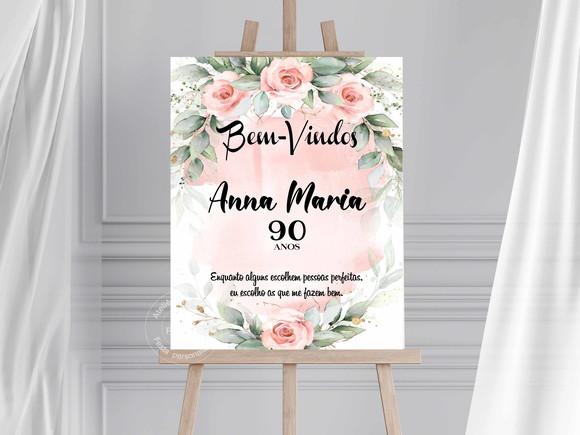 Painel de Aniversário - Bem Vindos