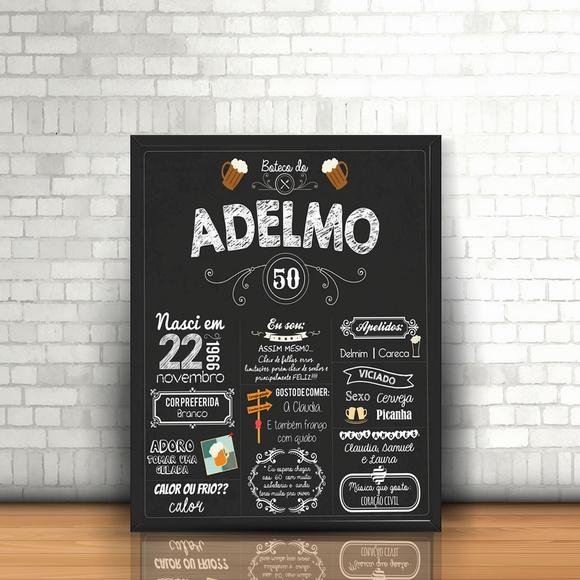 Painel de Aniversário - Festa Boteco