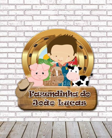 Painel de Aniversário - Festa Fazenda
