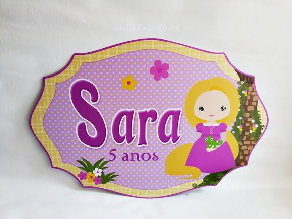Placa - Rapunzel
