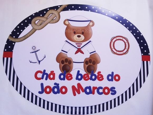 Placa - Urso marinheiro