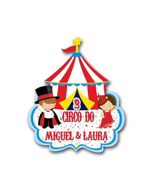 Placa Circo - gêmeos