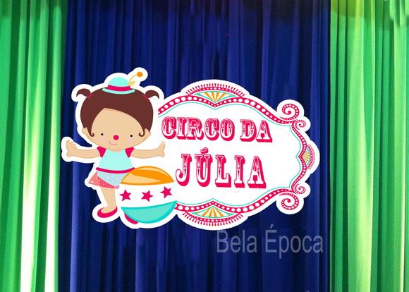 Placa Circo -palhacinha