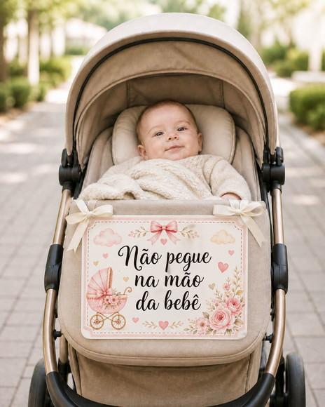 Placa de Identificação -não Pegue na Mão do Bebê