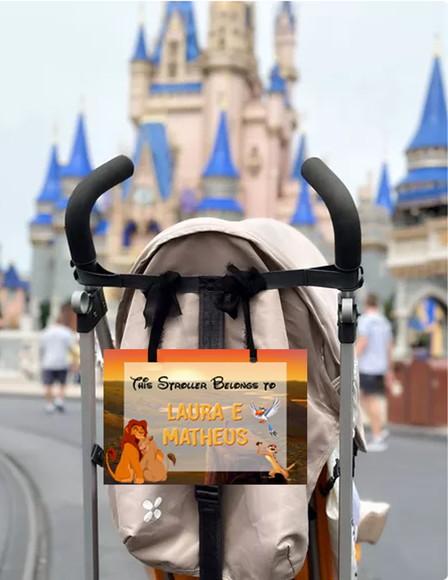 Placa de Identificação para Carrinho de Bebê