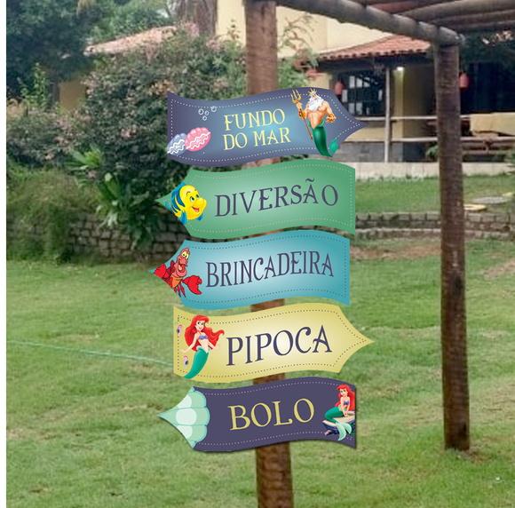 Placa de Sinalização - Pequena Sereia