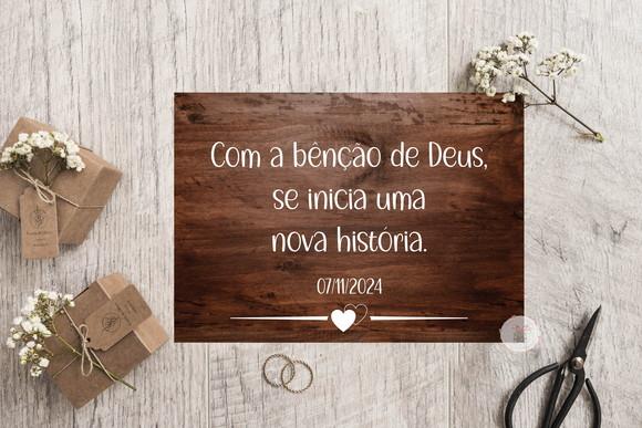 Placa para Casamento - Crie a Frase Perfeita para Seu Dia