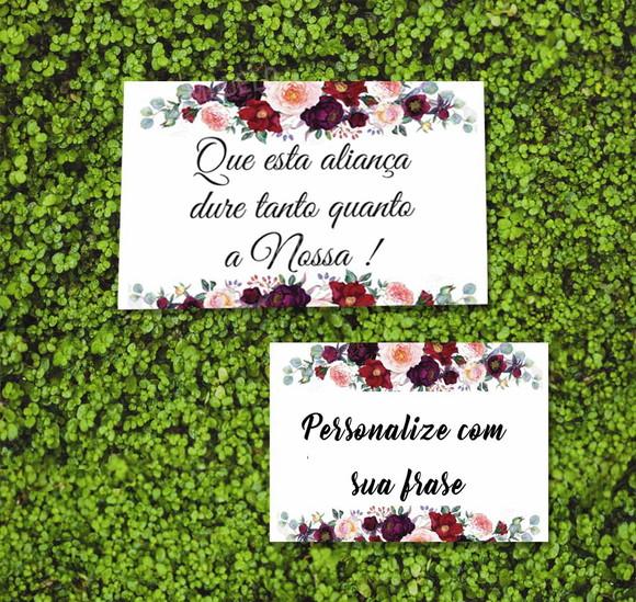 Placa para Casamento - Que Essa Aliança Dure Eternamente
