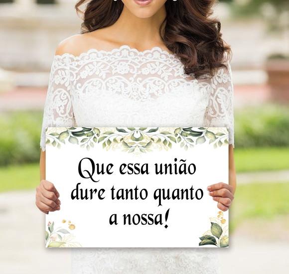 Placa para Daminhas - Que Essa União Dure