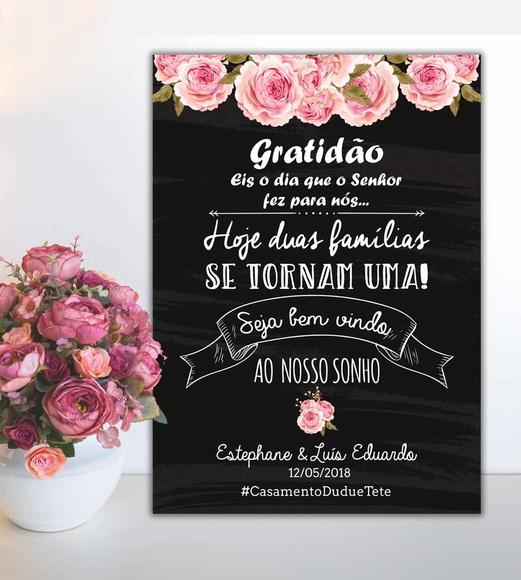 Placa Recepção -tamanho 60x40