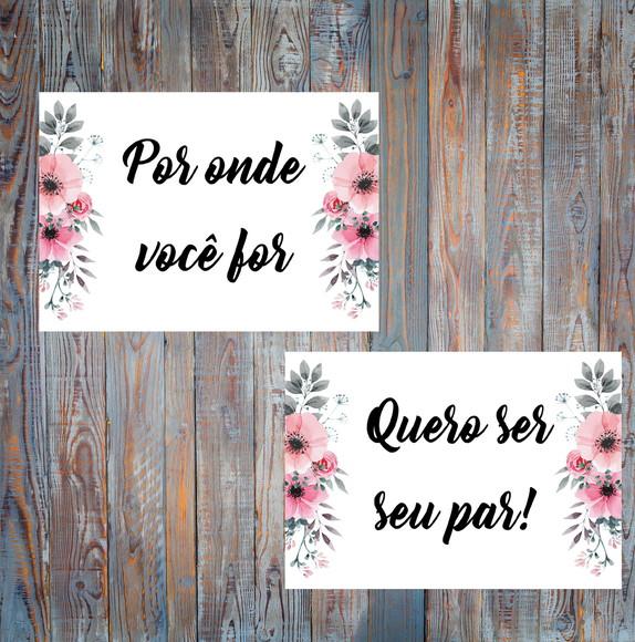 Placas para Cadeira dos Noivos