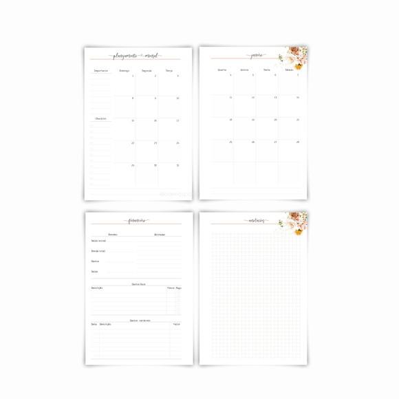Planner Personalizado Flores