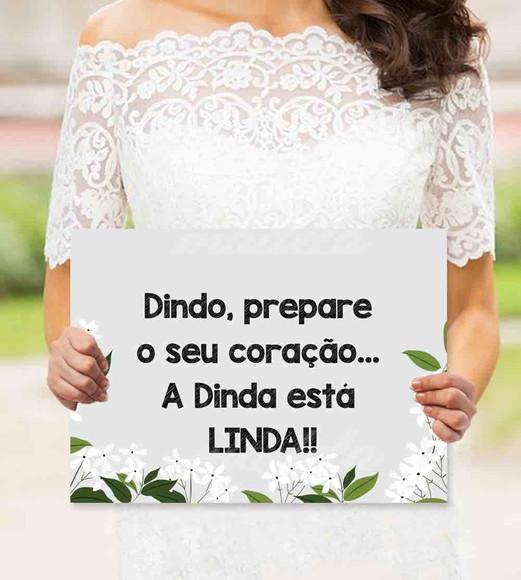 Plaquinha para Casamento