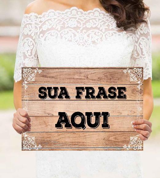 Plaquinha para Casamento