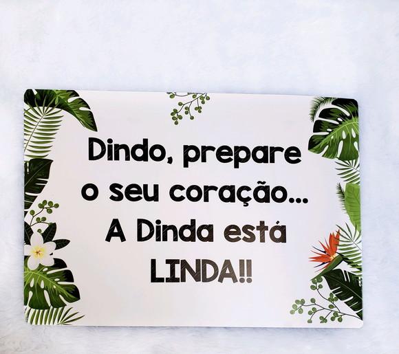 Plaquinha para Casamento -prepare Seu Coração