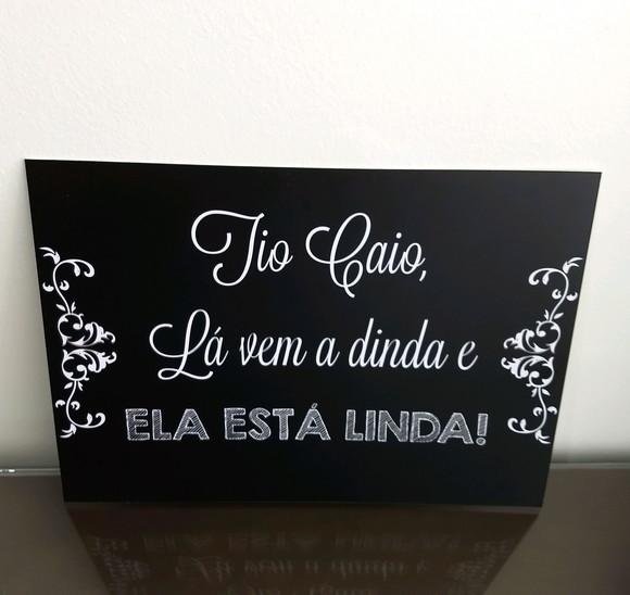 Plaquinha Personalizada para Casamento
