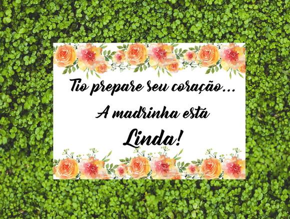 Plaquinhas para casamento