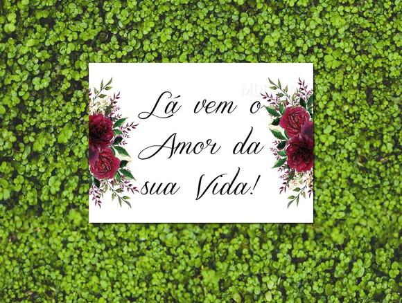 Plaquinhas para casamento