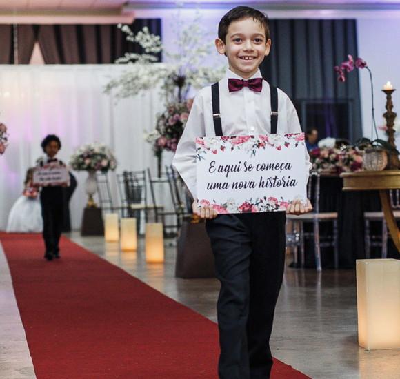 Plaquinhas para Casamento - Lá Vem a Noiva