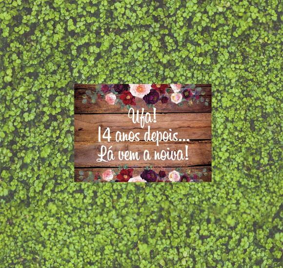 Plaquinhas para Casamento - Lá Vem a Noiva!
