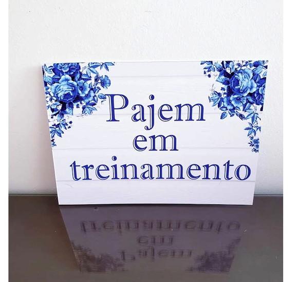 Plaquinhas para Casamento - Pajem em Treinamento