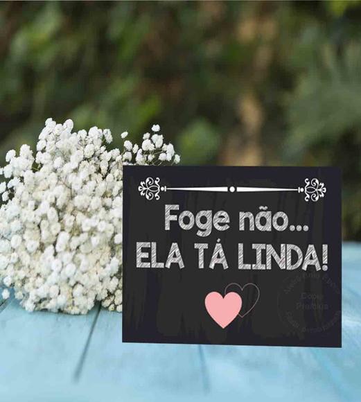 Plaquinhas para Casamento - Não Foge Não