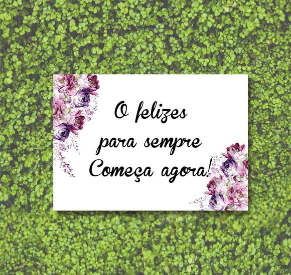Plaquinhas para Casamento - o Felizes para Sempre