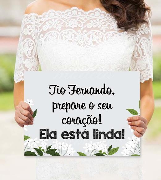 Plaquinhas para Casamento - Prepare o Coração