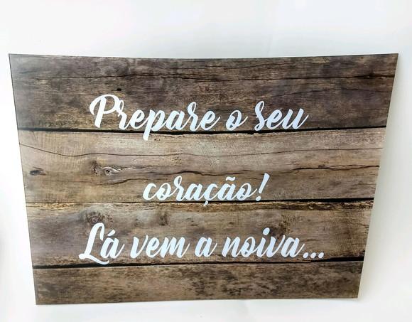 Plaquinhas para Casamento - Prepare Seu Coração