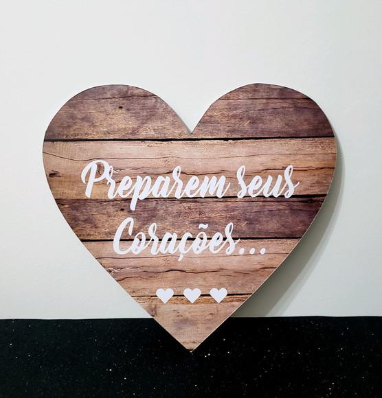 Plaquinhas para Casamento -preparem Seus Corações
