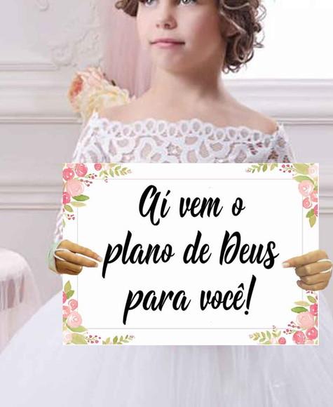 Plaquinhas para Casamento- Plano de Deus