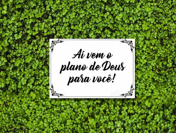 Plaquinhas para Casamento- Plano de Deus