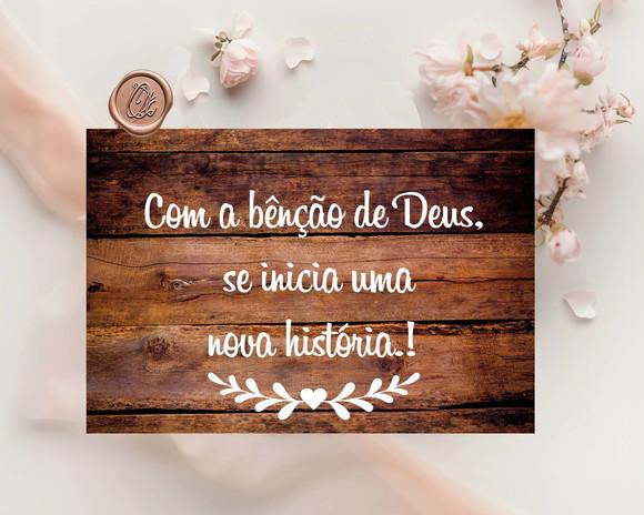 Plaquinhas para Pajens e Daminhas- com a Benção de Deus