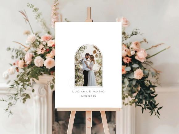Quadro de Assinatura para Casamento