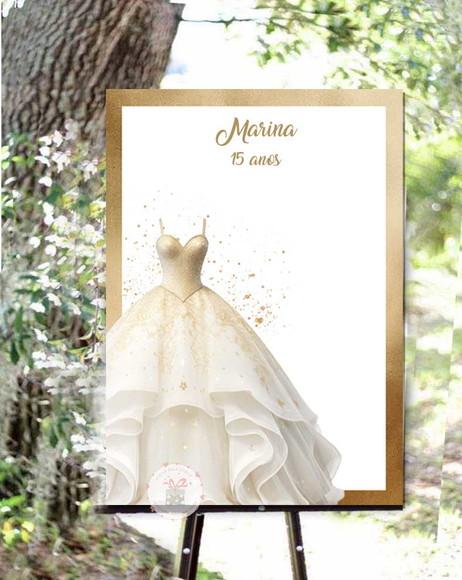 Quadro de Assinatura para Debutante