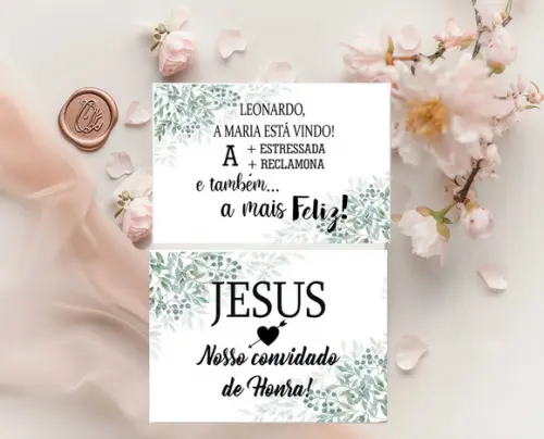 2 Plaquinhas para Pajens e Daminhas