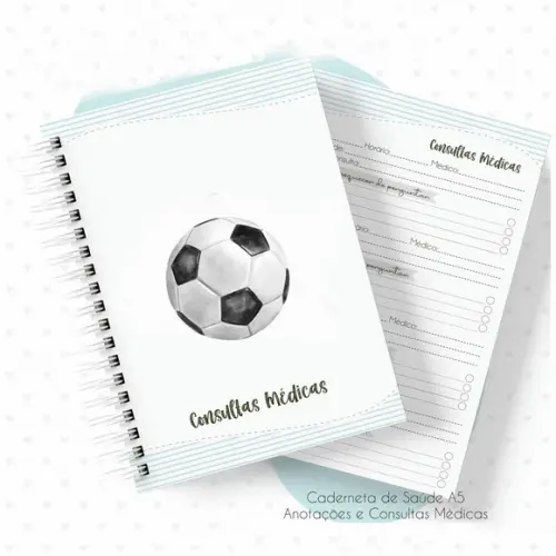 Caderneta de Vacinação Futebol