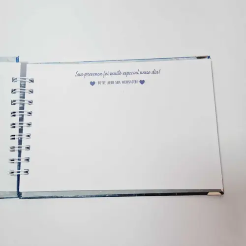 Caderno de Assinatura e Mensagem Grande - Noite Estrelada