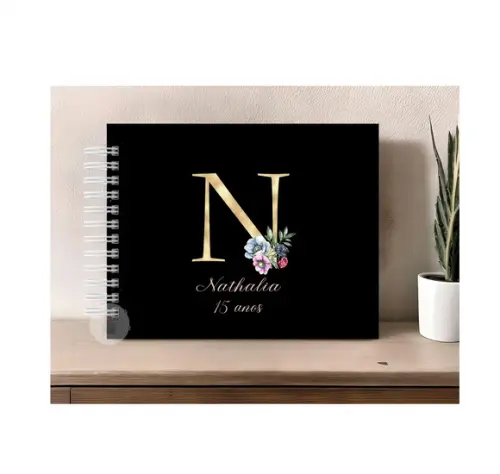 Caderno de Assinaturas e Mensagens - 15 Anos