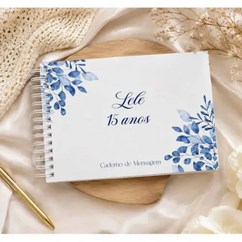Caderno de Mensagens e Caneta - Debutante