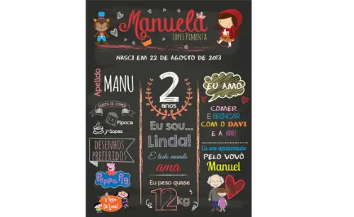 Chalkboard - Impresso 60x 50
