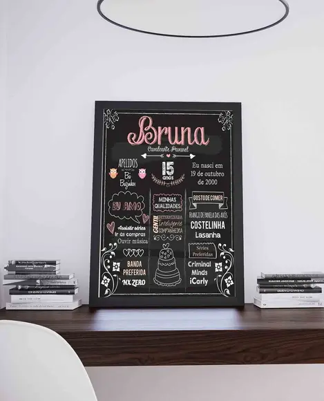 Chalkboard - impresso 40 X 30
