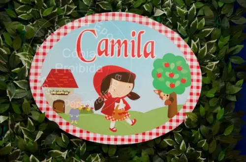 Chapeuzinho Vermelho - Placa